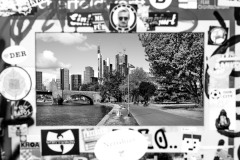 Frankfurt im Stickerrahmen
